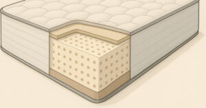 全乳膠床墊剖面圖